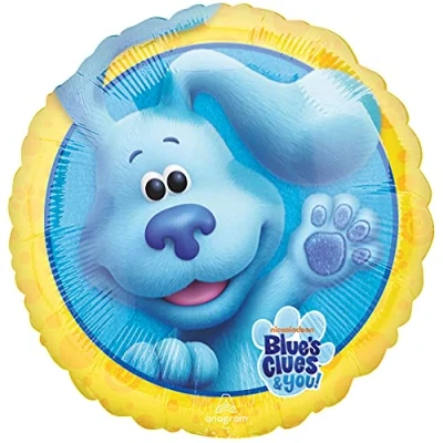 Image of Amscan Anagram 4246901 Blues Clues Birthday Round Foil Balloon 18&quot;