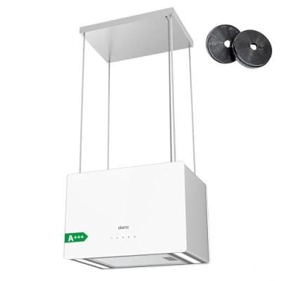 Image of CIARRA Island Cooker Hood 48cm 700m3/ h CBCS4850 LED Display WIFI&amp;Touch Control Ceiling 4 Speed with Booster Recirculating&amp;Ducting Kitchen Extractor Fan