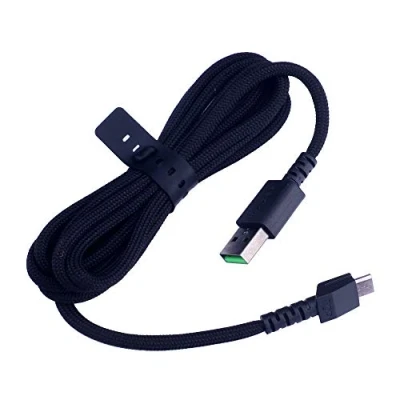 Image of NEW USB Charging Cable Compatible for Razer Naga Pro 20000 DPI &amp; Basilisk Viper Ultimate DeathAdder V2 Wireless Gaming Mouse (Black)