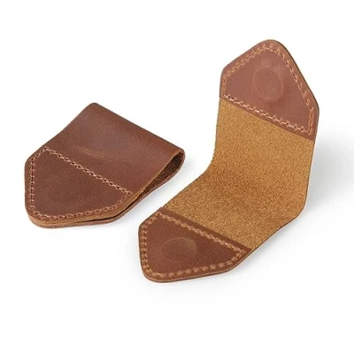 Image of Londo Genuine Leather Handmade Bookmark (Set of 2) (Camel, Magnetic)