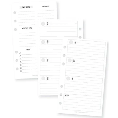 Image of Simple Stories 7985 Planner Essentials Double Sided Personal Inserts, Multi Colour