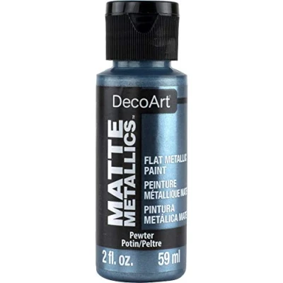 Image of Deco Art Americana Acrylic Matte Metallics 2Oz Pewter
