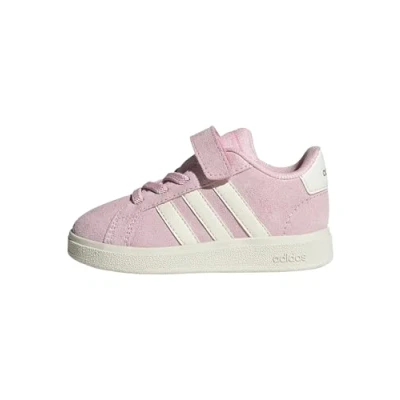 Image of adidas Grand Court 00s Shoes Children, Clear Pink/Off White/Gum, 10 UK Child