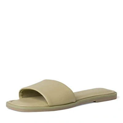 Image of Tamaris Women&#039;s Damen 1 27123 28 747 38 Flat Sandal, Light Olive, 5 UK