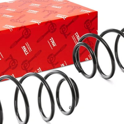 Image of 1K0511115BH Coil spring TRW JCS1337 Rear Axle VOLKSWAGEN: Golf 5, 6, Plus / Crossgolf, SKODA: Superb II Hatchback