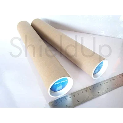 Image of 2 x ShieldUp Large Cardboard Postal Tubes 50mm Diameter by 330mm Long