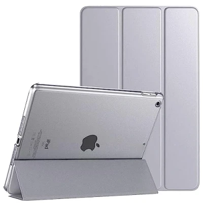 Image of PROTech Smart Case for iPad Air 2 9.7 inch (2nd Generation 2014) A1566 A1567 Magnetic Stand Slim Cover with Automatic Wake/Sleep (Silver)