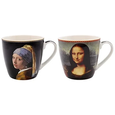 Image of Lesser &amp; Pavey Classic Portraits Breakfast Mug Set of 2