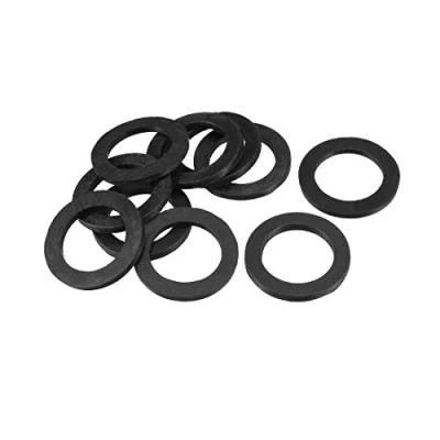Image of Sourcingmap Rubber Flat Washers 35mm OD 24mm ID 3mm Thickness for Faucet Pipe Water Hose, Pack of 10