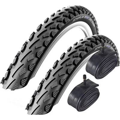Image of Schwalbe Land Cruiser 700 x 35c Hybrid Bike Tyres with Schrader Tubes (Pair)