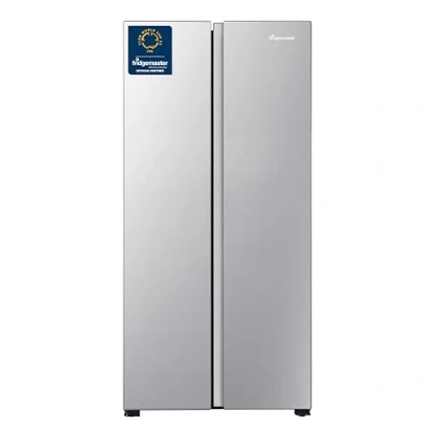 Image of Fridgemaster MS83430ES 83.2Cm 50/50 American Fridge Freezer Silver
