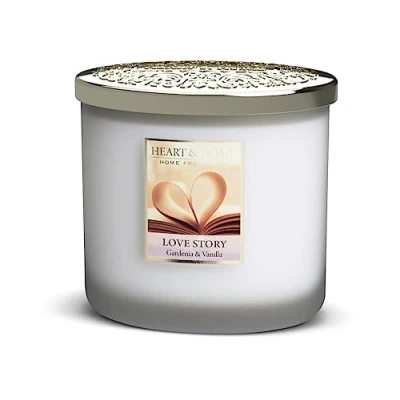 Image of Heart and Home Twin Wick Candle (Love Story)
