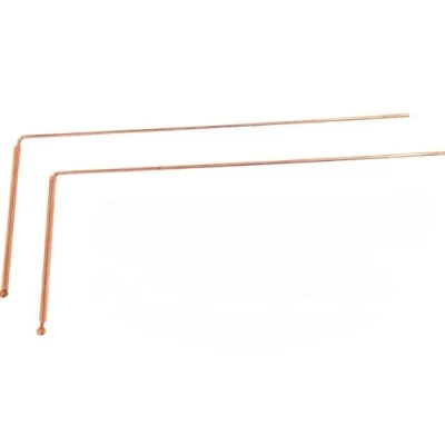 Image of Pandiui23 Professional Dowsing Rods, Zahori Copper Rods for Geobiology, with Handle