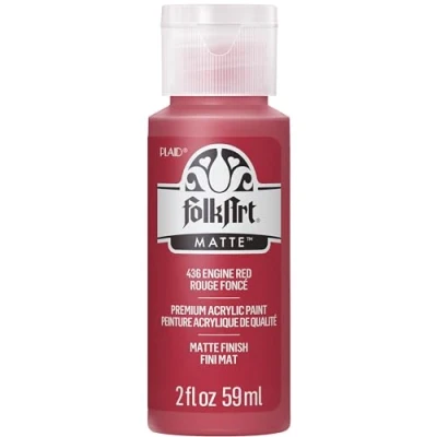 Image of Folk Art Acrylic Paint, Engine Red, 2 oz
