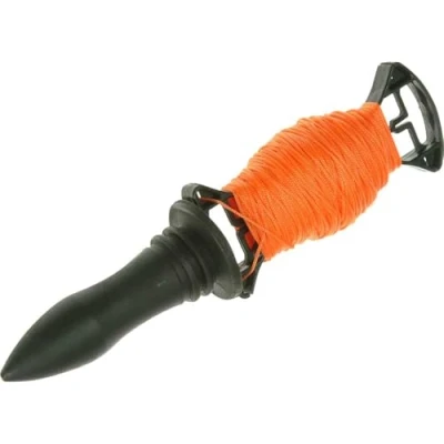Image of Faithfull FAIBLREEL Orange Brick Line String on rotating spool 75M (240ft) Breaking Strength 12kg