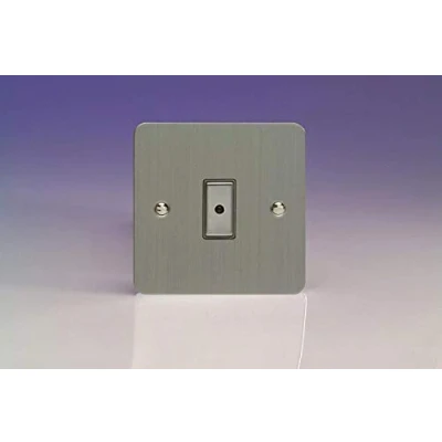 Image of Varilight 1 Gang Way Remote/Tactile Touch Control Master LED Dimmer Light Switch x 0 100W (Max 10 LEDs) Brushed Steel JFSE101