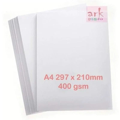 Image of A4 White 400gsm Premium Super Thick Printing Card (100)