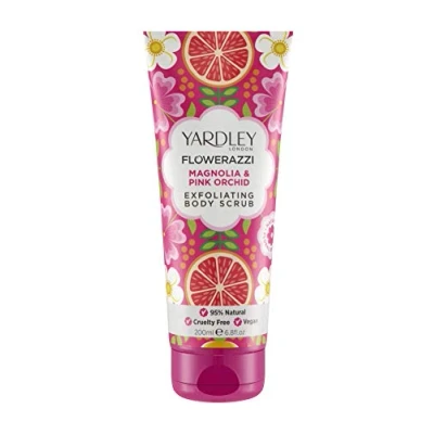 Image of Yardley London Flowerazzi, Magnolia and Pink Orchid Exfoliating Body Scrub