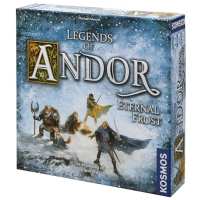 Image of Thames &amp; Kosmos Legends of Andor: Eternal Frost, Strategy Game, Cooperative Board Games For Game Night, Family Adults and Kids, 2 to 4 Players, Age 10+, Blue