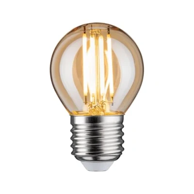 Image of Paulmann 28713 LED Drop Shaped Filament 4.7 watts lamp dimmable Gold 2500 K Light E27, W