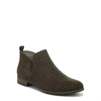 Image of Dr. Scholl&#039;s Women&#039;s Rate Ankle Boot, Olive Perforated Microfiber Suede, 6 UK