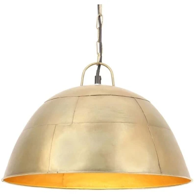 Image of vidaXL Industrial Vintage Hanging Lamp 25 W Brass Round 41 cm E27