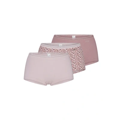 Image of Sloggi Womens GO Crush Short Briefs (3 Pack) Pink Polyamide Size Small