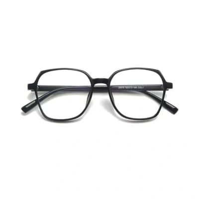 Image of TECH LINE DIRECT Fashion ACCESSORIES Clear Lens Glasses Nerd Geek Fake Eye Wear Men/Women Square Frame Black/Clear/Brown (Black + Lens)