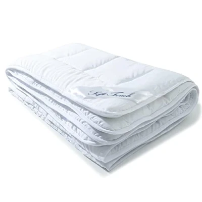 Image of quilt, other covers available, microfibre various sizes, soft touchaqua fabric, White, 135 x 200 cm