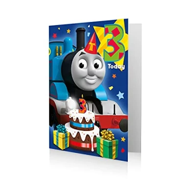 Image of Thomas The Tank Engine Official Birthday Card, Age 3