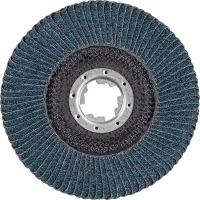 Image of PFERD Polifan Curve Serrated Washer, Pack of 10, 125 mm X 14 mm, Z40, Lock (22.23 mm), SGP Steelox, 67689063 for Precise Fillet Seam Machining