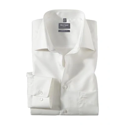 Image of OLYMP Luxor Comfort Fit Shirt Non Iron Ecru Off White size 40
