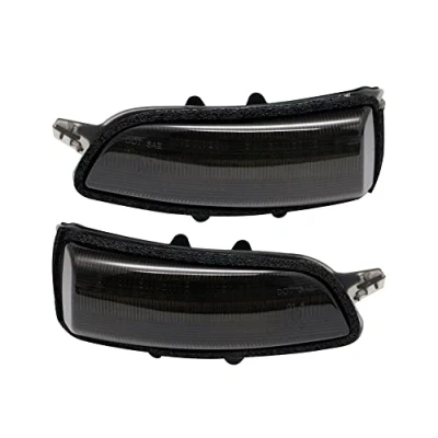 Image of Set LED Side Mirror Indicators compatible with Volvo various models Smoke incl. Dynamic Running Light, Black