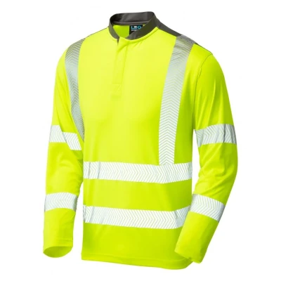 Image of Leo Workwear T13 Watermouth Men Hi Vis T Shirt#3XL Yellow