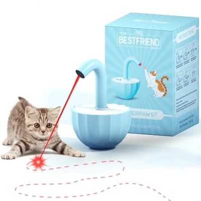Image of YOUR BESTFRIEND SHOP Interactive Cat Toy Fun Toys for Playtime Cats and (Blue)