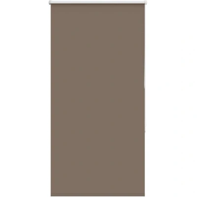 Image of vidaXL Roller Blind Blackout Coffee 85x175 cm Fabric Width 80.7 Polyester