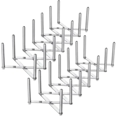 Image of Ikea New Variera Stainless Steel Saucepan Lid Organizer, Multi purpose and Adjustable Set of 2
