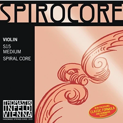 Image of Thomastik S8 Single string for Violin 4/4 Spirocore E spiral core, chrome wound, medium