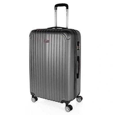 Image of ITACA Set Large Suitcase and Beauty Case. ABS. Rigid Light. Telescopic Handle, 2 Handles 4 Wheels. Combination Padlock, Anthracite
