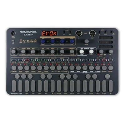Image of Sonicware Liven Evoke [Acoustronic Synthesizer with Granular Effect] Portable for Cinematic Ambient and Post Classical Music Production, Battery Powered, Built In Speaker