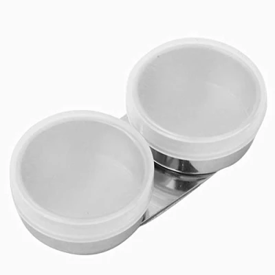 Image of Oil Painting Double Palette Cup, Stainless Steel Cup with Lid and Clip for Watercolor Acrylic Painting(F 308)