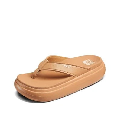 Image of Reef Women&#039;s Cushion Bondi Sandal, Natural, 7 UK