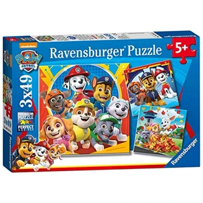 Image of Ravensburger Paw Patrol 3x 49 Piece Jigsaw Puzzles for Kids Age 5 Years Up