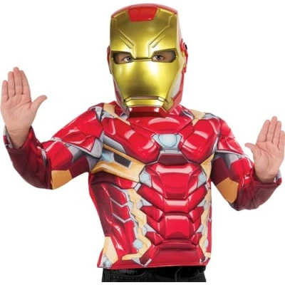 Image of Rubie&#039;s 39216NS000 Iron Man Marvel Avengers Deluxe Child&#039;s Mask, Boys, One Size