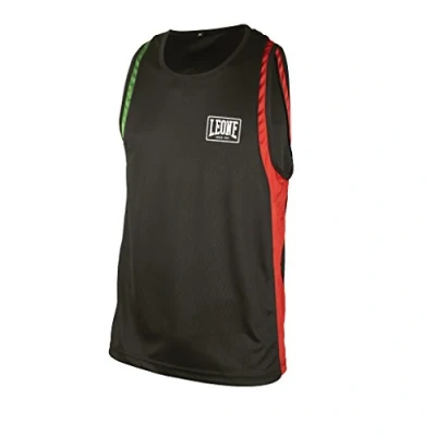 Image of LEONE 1947 Unisex Boxe Boxing Vest, Black, L EU
