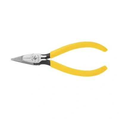 Image of Klein Tools D2291 24 AWG Long Nose Isolated Side Cutter, 0 V, Blue/Silver