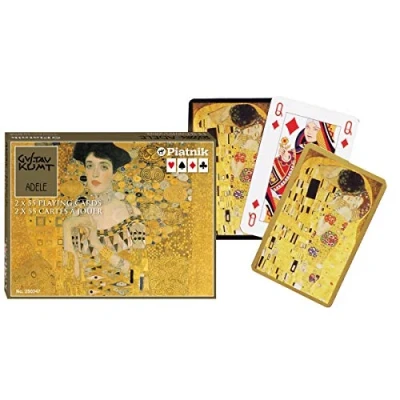 Image of Piatnik 2503 &quot;Klimt Adele Card Game (2 x 55 Piece)