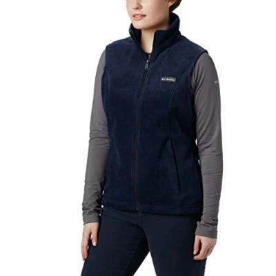 Image of Columbia Women&#039;s Benton Springs Vest Fleece, Dark Nocturnal, Medium