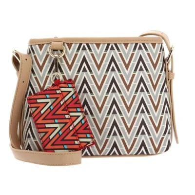Image of Valentino Bags Tonic Crossbody Bag L Beige, Beige / Multicoloured, One size