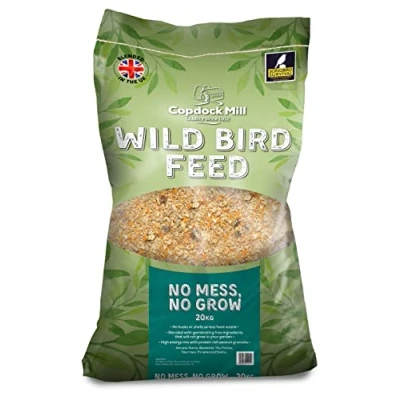 Image of Copdock Mill No Mess Bird Seed Mix for Wild Birds 20kg All Year Round Small Including Protein Rich Peanuts 100% Natural Nutritional Feed
